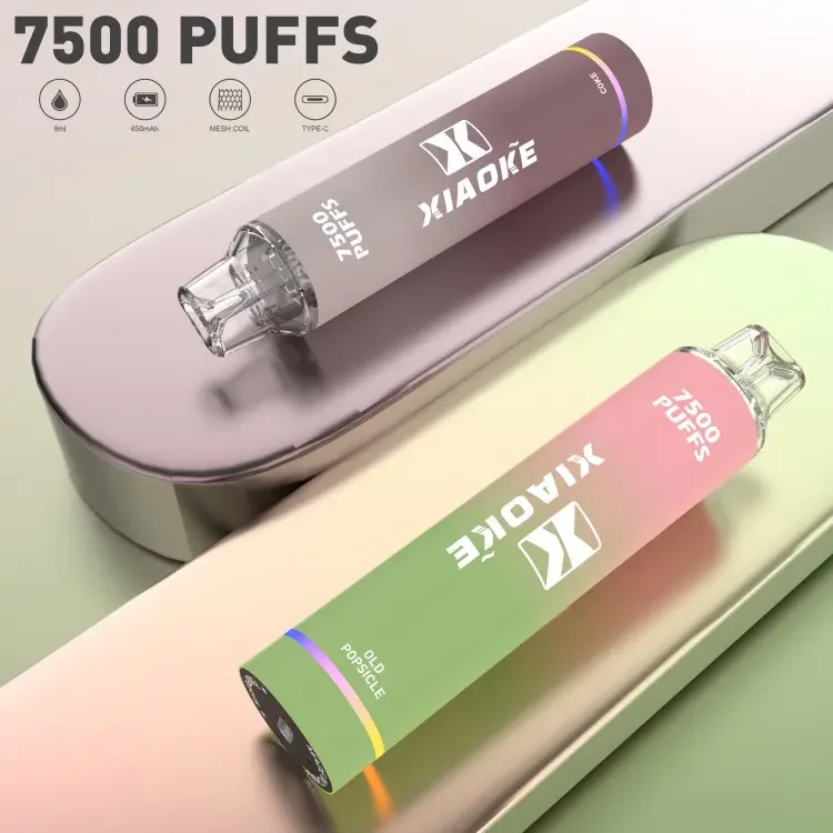 XIAOKE 梟客 7500口一次性電子煙 | 8ml油倉 650mAh電池 | Type-C快充 氣動感應 20種口味 台灣現貨:圖片 2